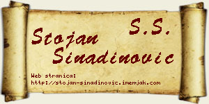 Stojan Sinadinović vizit kartica